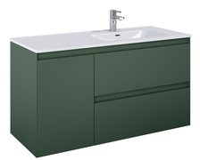 Elita SPLIT skrinka pod umývadlo 120 cm 2S + kôš, green matt 169018