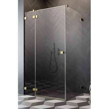 Radaway ESSENZA PRO GOLD KDJ štvorcový sprchový kút 120 x 120 x 200 cm 10097120-09-01R+10098120-01-01