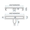 Rea NEOX SUPERFLOW ČIERNY sprchový žľab 60 cm G7805