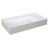 Elita Level ľavé nástenná umývadlo Solid Surface 80,5x45,5 cm White Matt/Fume Matt RE041461216190