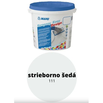 MAPEI KERAPOXY Easy Design EPOXIDOVÁ ŠKÁROVACIA HMOTA 3 kg 111 Strieborno šedá