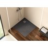 Roca TERRAN STONEX štvorcová kompozitná sprchová vanička 80 x 80 cm, sivá AP10332032001200