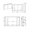 PREMIUM skrinka zrkadlová s LED osvetlením 100 cm 2D 904665