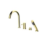 Besco ILLUSION 4-otvorová vaňová batéria svetlo zlatá BW-I4-JZ