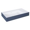 Elita Level ľavé nástenná umývadlo Solid Surface 80,5x45,5 cm White Matt/Blue Matt RE041461216210