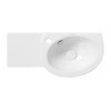 Uptrend – Umývadlo na stenu Trixie 44 × 27 cm biele lesklé TR443