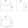 CERSANIT PURE skrinka pod umývadlo 60 cm biela S910-005