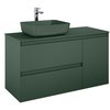 Elita SPLIT skrinka pod umývadlo 120 cm 2S + kôš, green matt 169015