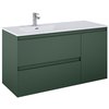 Elita SPLIT skrinka pod umývadlo 120 cm 2S + kôš, green matt 169015