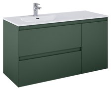 Elita SPLIT skrinka pod umývadlo 120 cm 2S + kôš, green matt 169015