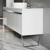 Elita Moody kúpeľňová komoda 50 cm 1 zásuvka s košom Cargo, biela lesklá RE080502038060