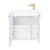 Kúpeľňová skrinka Nook set s umývadlom 55 cm ružová matná 010-SU55-09+TR41366