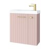 Kúpeľňová skrinka Nook set s umývadlom 55 cm ružová matná 010-SU55-09+TR41366
