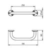 NOVASERVIS METALIA 1 madlo 250 mm chróm 6132,0