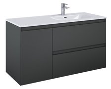 Elita SPLIT skrinka pod umývadlo 120 cm 2S + kôš, antracit matt 168170