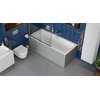 Excellent Heaven SLIM – Obdĺžniková akrylátová vaňa do kúpeľne 170 × 75 cm s odtokovým setom FLOW Chrome (WAEX.HEV17CHS)