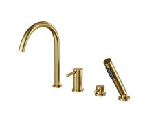 Besco ILLUSION 4-otvorová vaňová batéria brúsená zlatá BW-I4-ZS