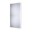 Home SOLID BLACK zrkadlo s LED osvetlením 50 x 100 cm