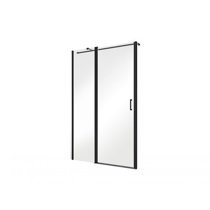 Besco EXO-C BLACK sprchové dvere 100 x 190 cm, sklo číre, profil čierny
