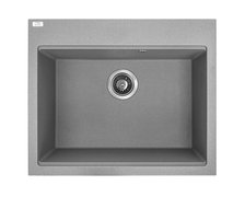 Laveo TAU jednokomorový granitový drez 60 x 50 cm, sivý SBT_5106