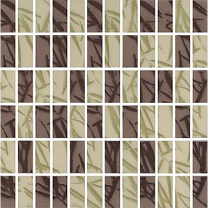 Mozaika bambus brown verde 30x30
