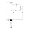 Besco UNIQA B&W umývadlo na dosku 46 x 32 cm #UMD-U-NBWW