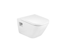 Roca GAP Square WC misa závesná Rimless 35 x 54 cm, biela bez sedátka A34647F000