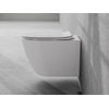 Besco ASPEN WHITE WC misa závesná Rimless 49,5 x 36,5 x 33 cm so sedátkom #ZAS-B-DASB