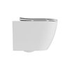 Besco ASPEN WHITE WC misa závesná Rimless 49,5 x 36,5 x 33 cm so sedátkom #ZAS-B-DASB
