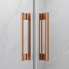 Radaway IDEA 6 BRUSHED COPPER DWJ sprchové dvere 110 x 205 cm, sklo číre 387015-93-01R