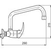 Novaservis METALIA 55 drezová umývadlová vodovodná batéria 100 mm, chróm 55035,0