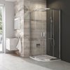 Ravak Blix BLCP4 štvrťkruhový sprchový kút 90 x 90 x 190 cm 3B270U00Z1
