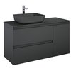 Elita SPLIT skrinka pod umývadlo 120 cm 2S + kôš, antracit matt 168166