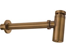 Deante umývadlový sifón okrúhly bez výpuste, brúsená hnedá NHC_C31K