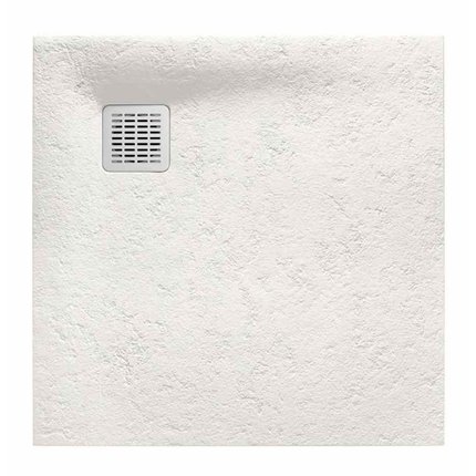 Roca TERRAN STONEX štvorcová kompozitná sprchová vanička 90 x 90 cm, béžová AP10338438401650