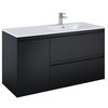 Elita SPLIT skrinka pod umývadlo 120 cm 2S + kôš, black matt 168171