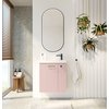 Kúpeľňová skrinka Nook set s umývadlom 55 cm ružová matná 010-SU55-11+TR41366