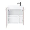 Kúpeľňová skrinka Nook set s umývadlom 55 cm ružová matná 010-SU55-11+TR41366