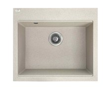 Laveo TAU jednokomorový granitový drez 57 x 50 cm, bež SBT_410Y