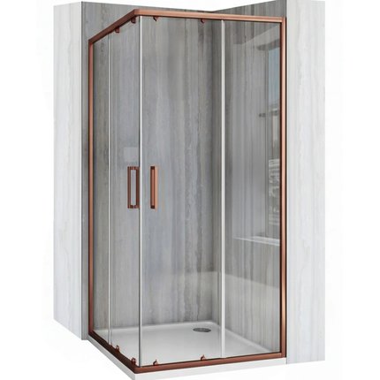 Rea CITY BRUSH COPPER sprchový kút 80 x 80 x 190 cm K6982
