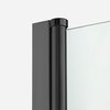 New Trendy NEW SOLEO BLACK sprchové dvere 100 x 195 cm, číre sklo, jednokridlové D-0212A