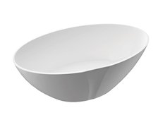 Marmorin Selia voľne stojaca vaňa z liateho mramoru, Biela Matt 1560 x 835 mm P_W_075_03_1560 Matt