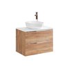 Comad Capri oak 821A FSC skrinka pod umývadlo 80 cm zlatý kraft dub