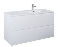 Elita SPLIT skrinka pod umývadlo 120 cm 3S, biela lesklá 169096