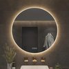 LED zrkadlo s priemerom 80 cm ROUND BLUETOOTH, HOM-06528