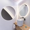 LED zrkadlo s priemerom 80 cm ROUND BLUETOOTH, HOM-06528