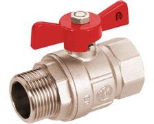 Ventil guľový 1" motýľ MM  700-220-25
