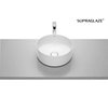 Roca INSPIRA Round FINECERAMIC ® umývadlo na dosku 37 x 37 cm, biele SUPRAGLAZE® A327523S00