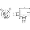Valvex ROUND PLUS Black rohové pripojenie 2444670