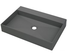Deante CORREO granitové umývadlo na dosku 60 x 40 cm, antracit CQR_TU6S